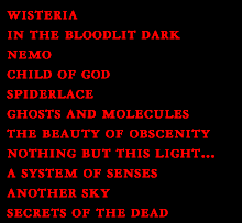track list In the Bloodlit Dark